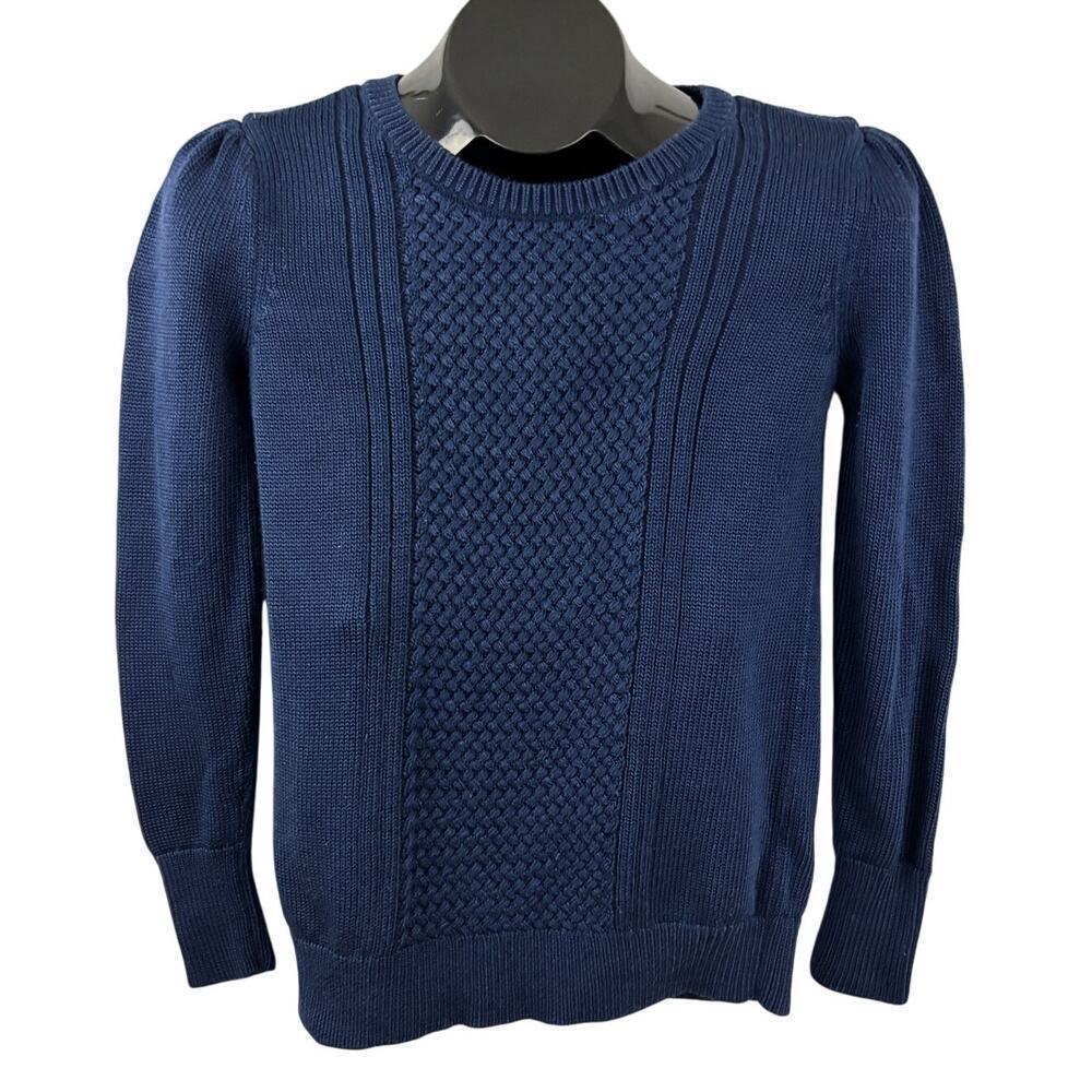Banana Republic Women's Mixed-Stitch Crew Sweater XS Blue‎